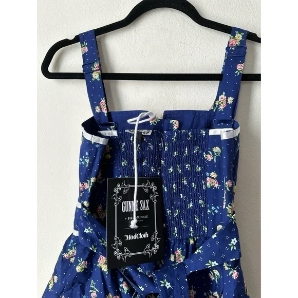 Modcloth Blue Floral Dress - Picture 5 of 7